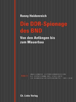 cover image of Die DDR-Spionage des BND